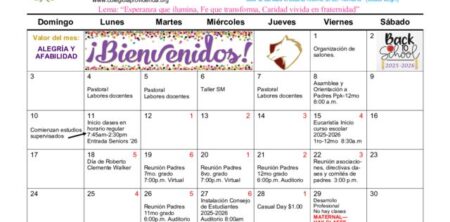 Calendario agosto 2025