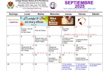 Calendario septiembre 2025