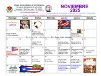 Calendario noviembre 2025