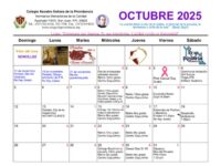 Calendario octubre 2025