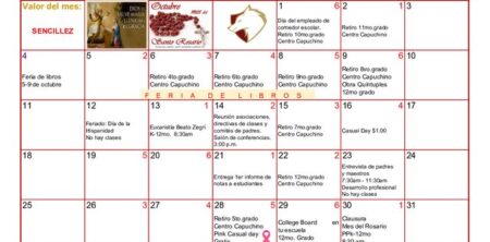 Calendario- octubre 2026